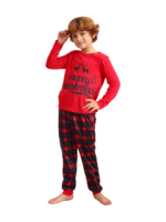 Feliz navidad pijama a juego flocado estilo vintage