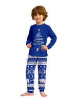 Blue Matching Christmas Pyjamas Starry Magic Tree