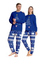 Blue Matching Christmas Pyjamas Starry Magic Tree