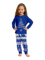 Blue Matching Christmas Pyjamas Starry Magic Tree