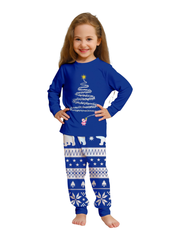 Blue Matching Christmas Pyjamas Starry Magic Tree