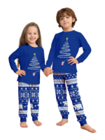 Blue Matching Christmas Pyjamas Starry Magic Tree
