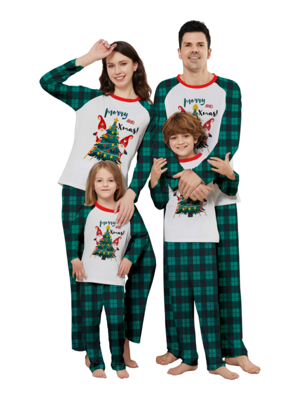 Christmas tree decorated by elves, printed “Merry Christmas”