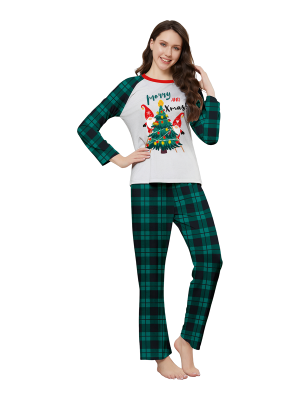 Christmas tree decorated by elves, printed “Merry Christmas”