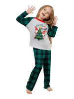 Christmas tree decorated by elves, printed “Merry Christmas”