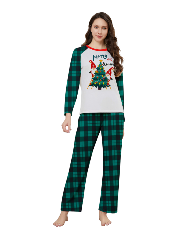 Christmas tree decorated by elves, printed “Merry Christmas”