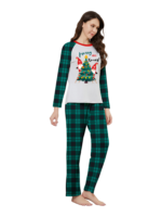 Christmas tree decorated by elves, printed “Merry Christmas”