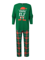 Elf Christmas pyjamas family, couple, Irish check