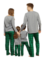 Elf Squad authentic green and gray family Christmas pyjamas