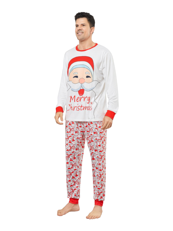 Family Christmas pyjamas, Ghibli style, Father Christmas motif