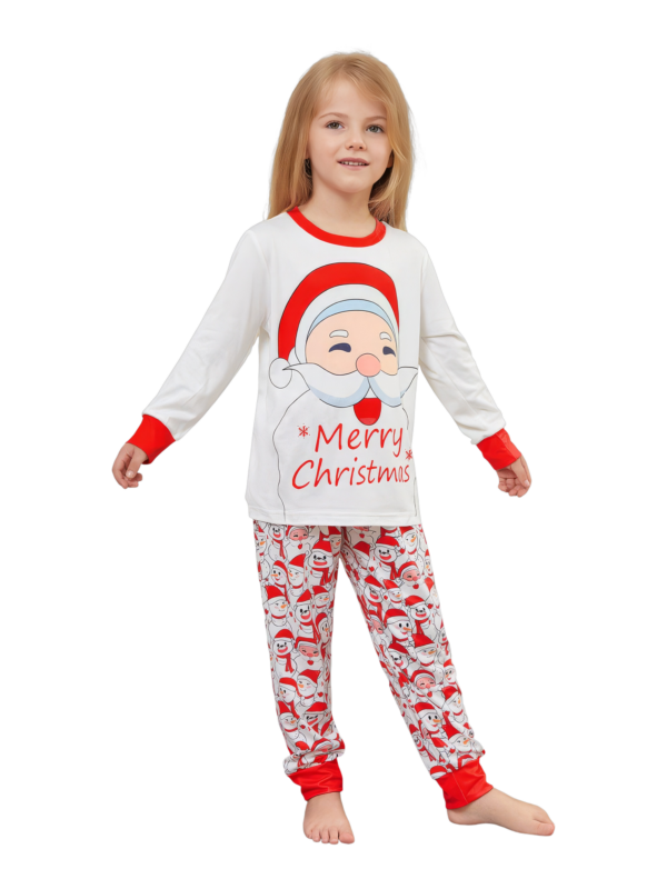 Family Christmas pyjamas, Ghibli style, Father Christmas motif