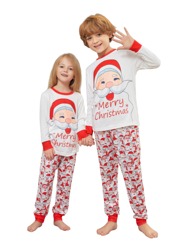 Family Christmas pyjamas, Ghibli style, Father Christmas motif