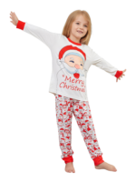 Family Christmas pyjamas, Ghibli style, Father Christmas motif