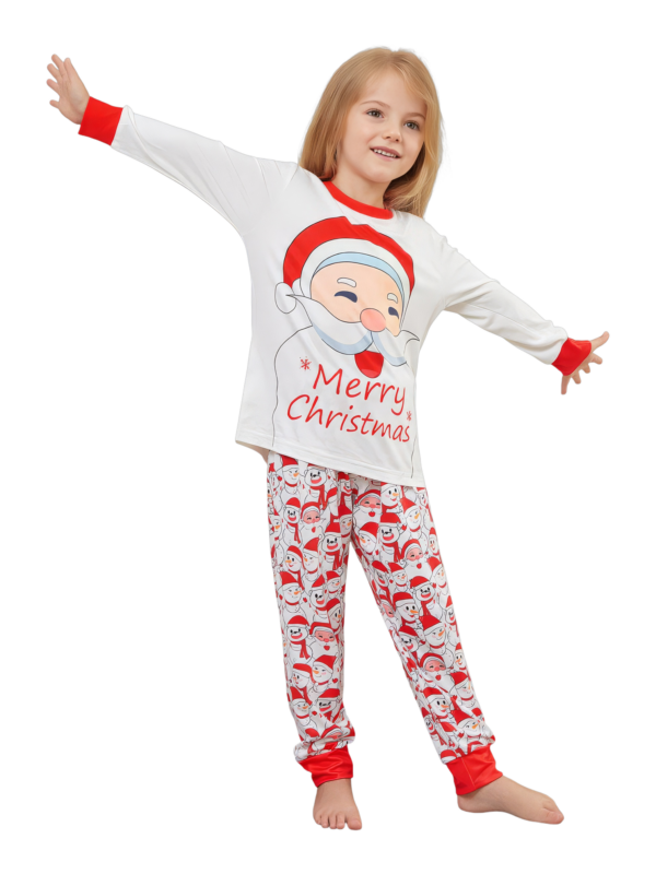 Family Christmas pyjamas, Ghibli style, Father Christmas motif