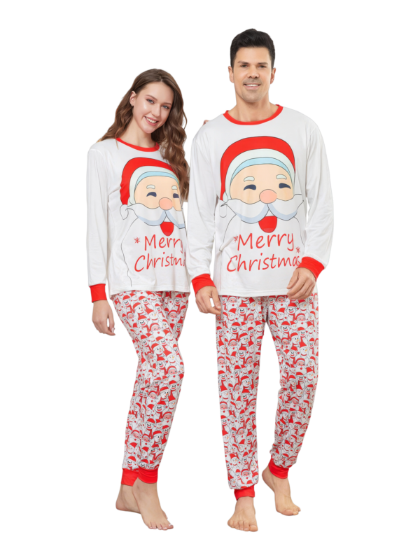 Family Christmas pyjamas, Ghibli style, Father Christmas motif