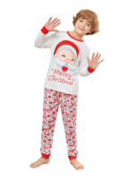 Family Christmas pyjamas, Ghibli style, Father Christmas motif