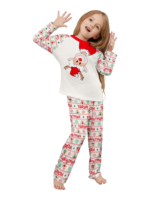 Family Christmas pyjamas, Ghibli style, Reindeer motif