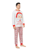 Family Christmas pyjamas, Ghibli style, Father Christmas motif