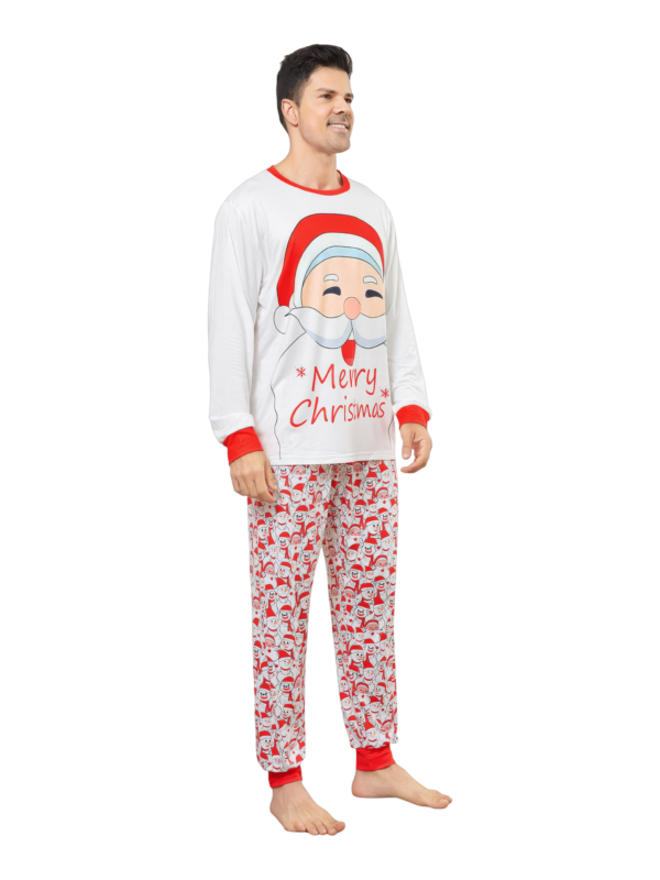 Family Christmas pyjamas, Ghibli style, Father Christmas motif