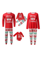 3 bearded elves with “Merry Christmas” print, red, patterns on pants