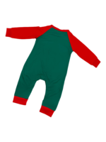 Grün und rot gestreifter Elfen-Familienpyjama