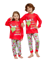 Grinch pyjama print en Grinch motief, Vrolijk kerstfeest, familie, koppels