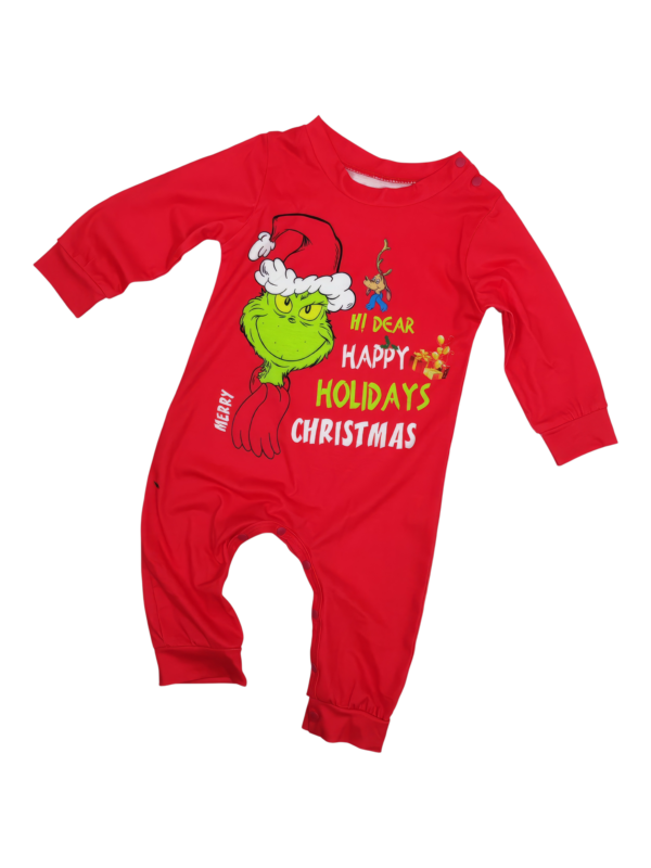 Grinch pyjama print en Grinch motief, Vrolijk kerstfeest, familie, koppels