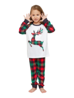 Red and green Irish check Christmas pyjamas for families