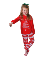 Red Matching Christmas Pyjamas Starry Magic Tree