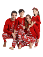 Red Matching Christmas Pyjamas Starry Magic Tree